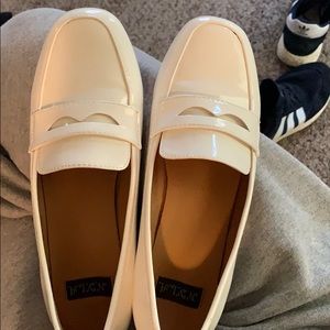 N.Y.L.A White loafers size 8